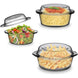 Glass Casserole with Lids, Set of 6 Pieces