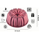 Heart Shape Molded Cast Aluminum Cake Pan Red