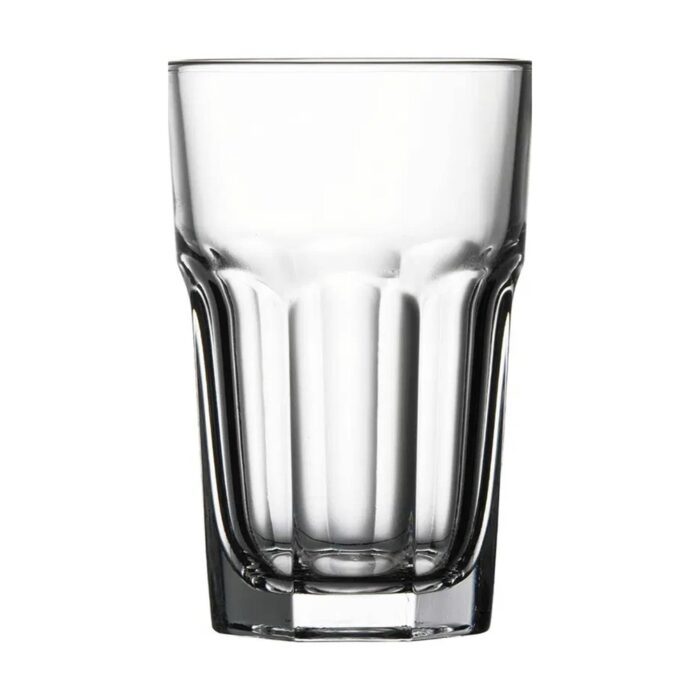 Drinking Glasses Set of 6, 12.5 oz Water Glasses – Durable Glassware for Juice, Milkshake, Coffee Glasses, Beer Glasses, Cocktail Tumblers, Heavy Base, Dishwasher Safe Kitchen & Party Use